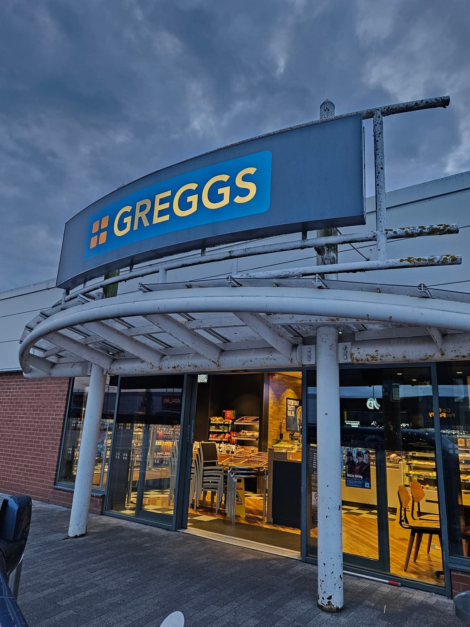 Greggs cladding clean